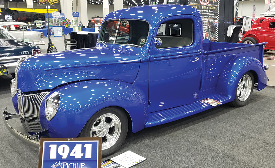 blue 1941 pickup truck