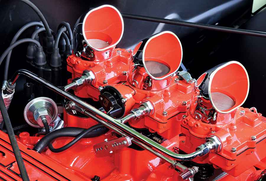 '49 Chevy engine closeup