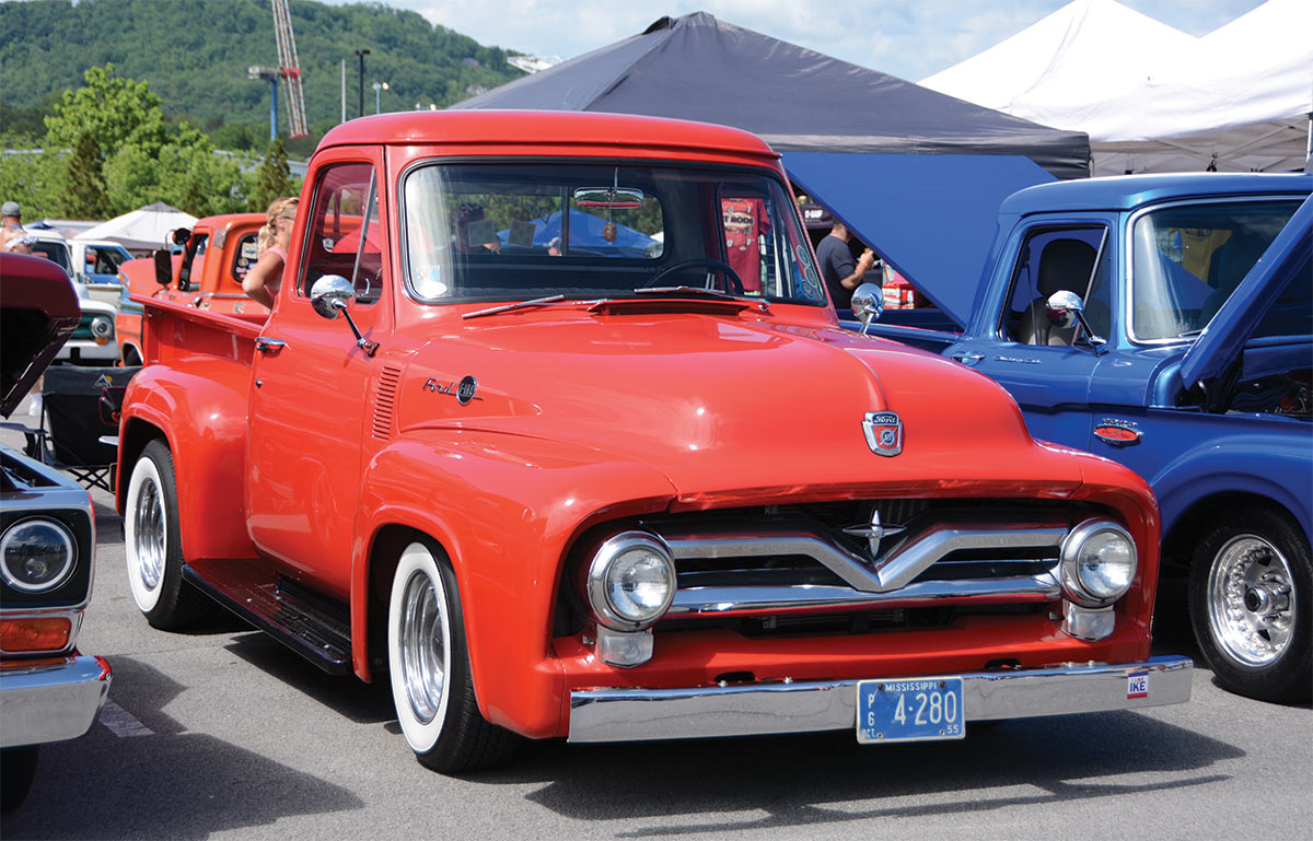 red 50's ford f1