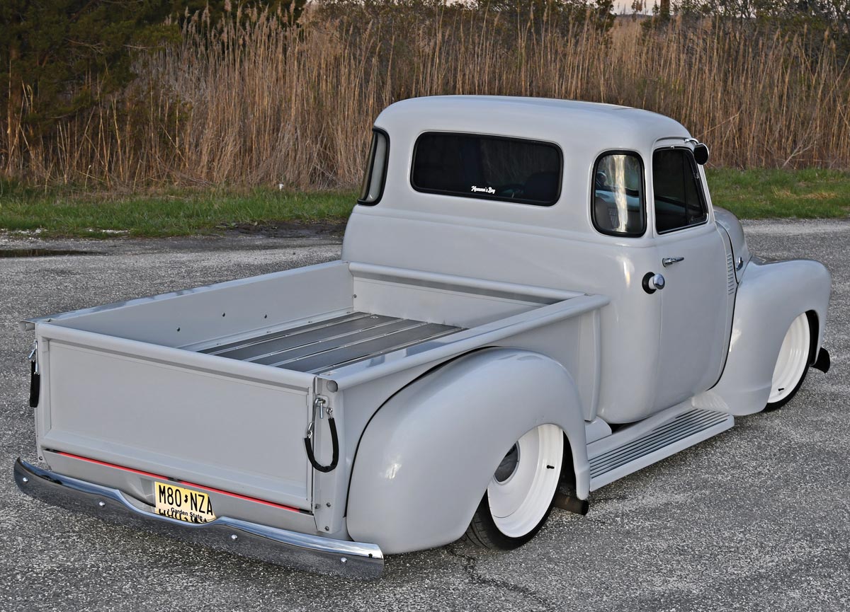rear of a '55 Chevy