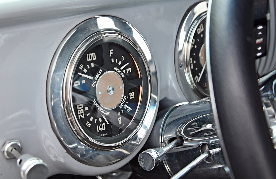 speedometer in a '55 Chevy