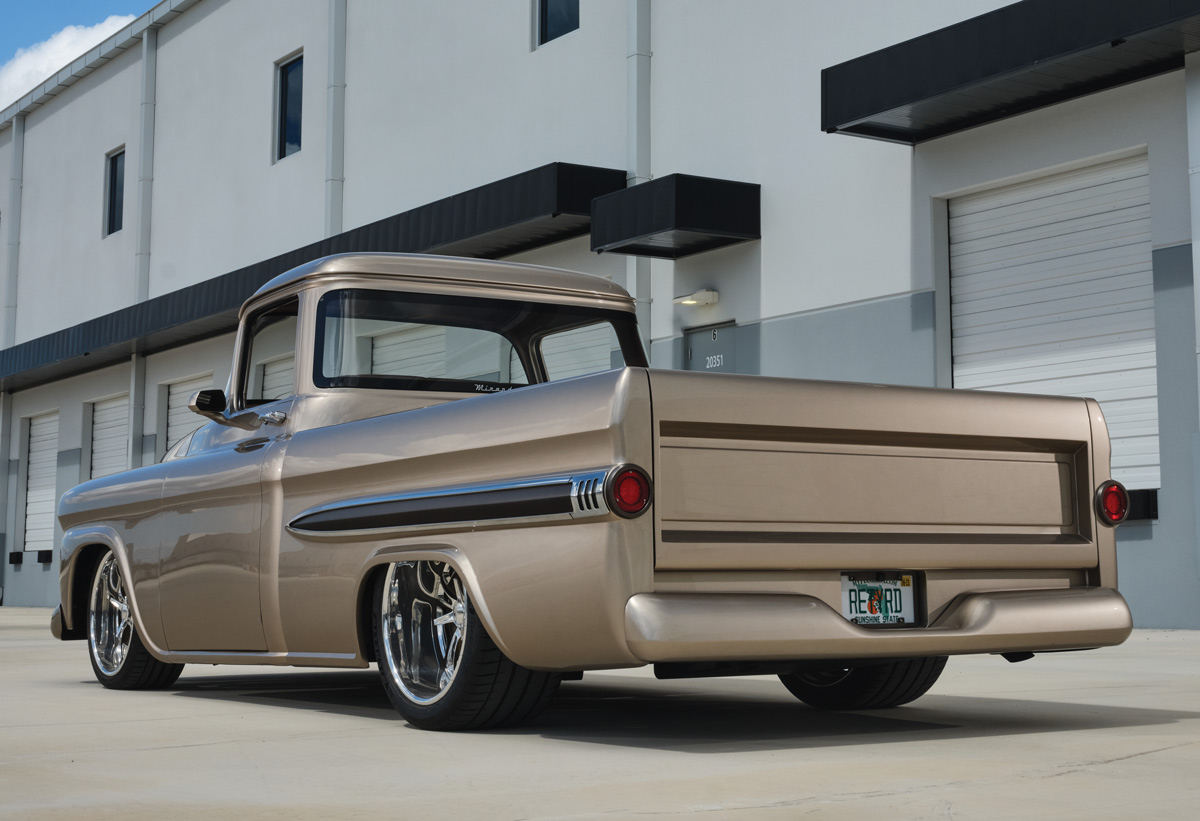 rear of a ’59 Chevy Apache