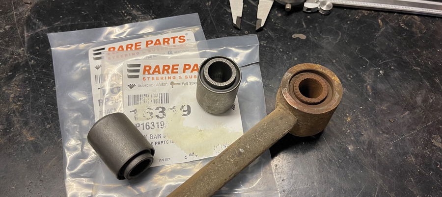 We located a pair of bushings from Rare Parts