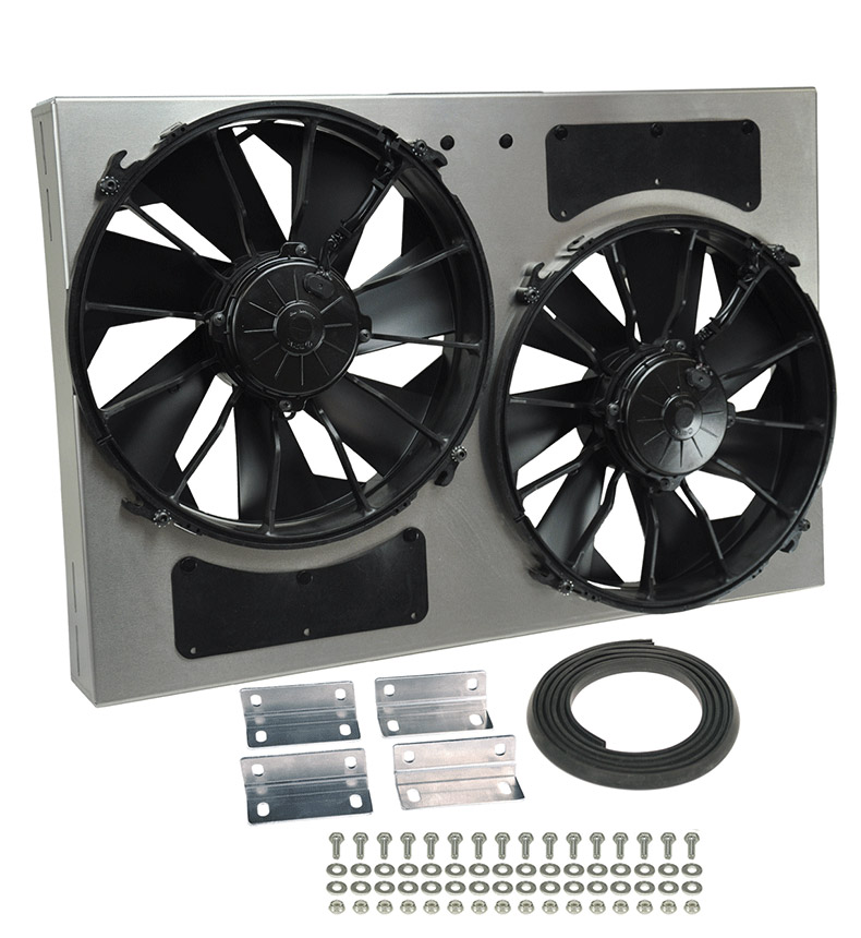 Aluminum shrouded fan
