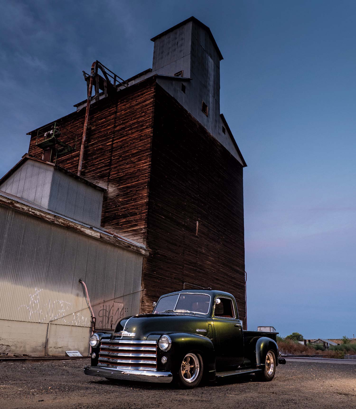’48 Chevy In front of Warehouse