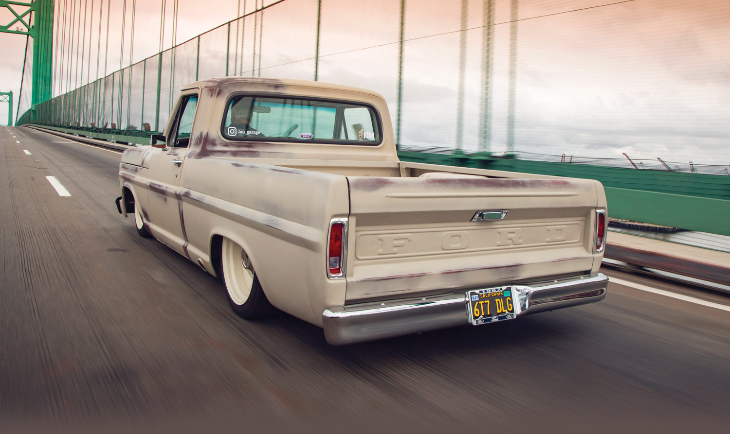Rear side view of the - ’67 Ford F-100