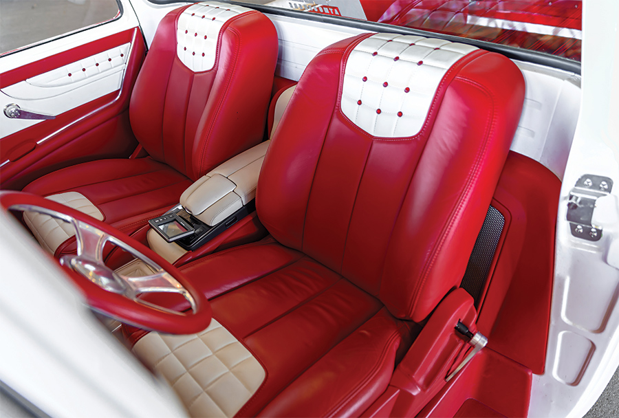 '55 Chevy Cameo interior seats