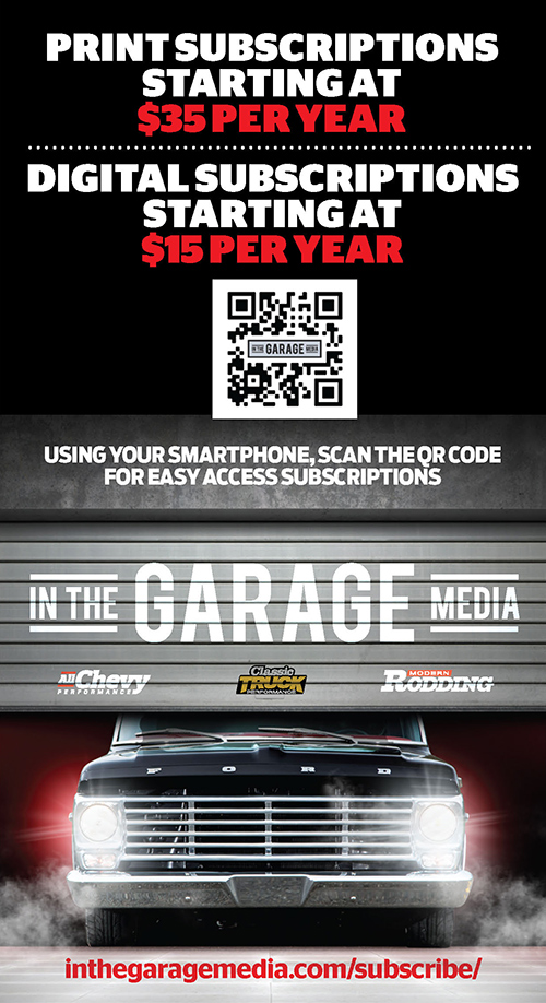 In The Garage Media Subscriptions Advertisement