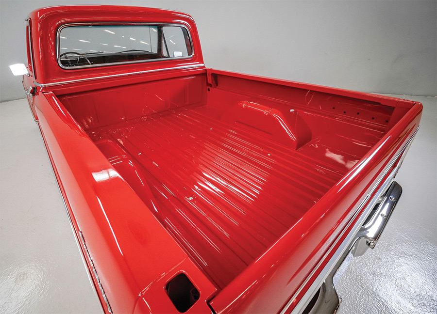 Red F-100 Truck Bed