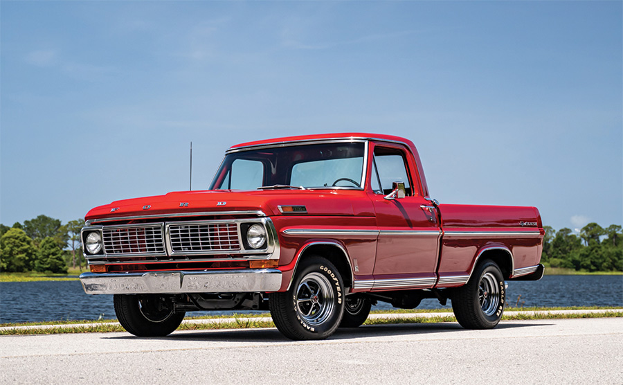 Red F-100 Truck Front