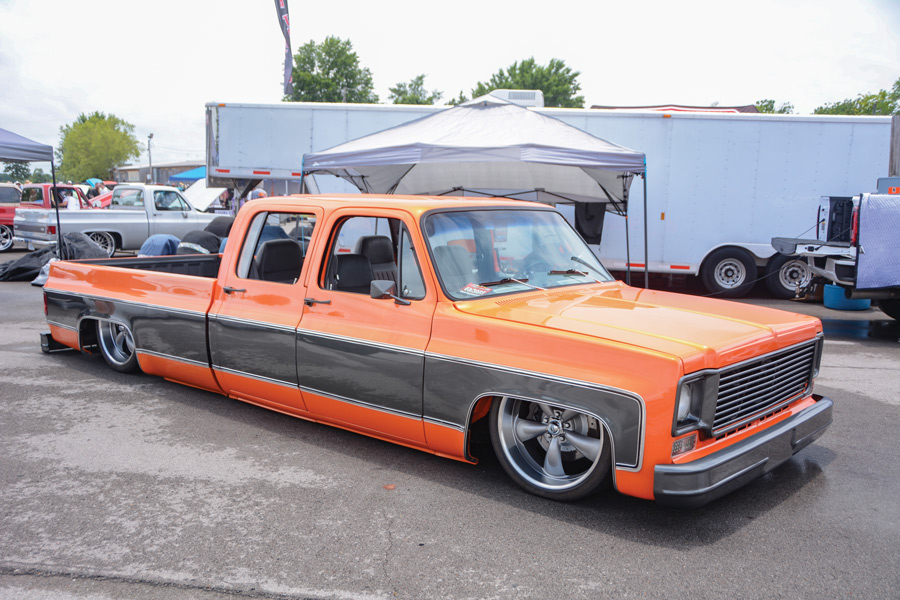 orange truck