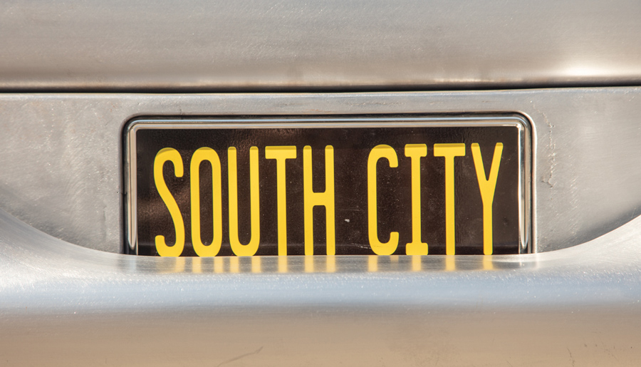 SOUTH CITY license plate