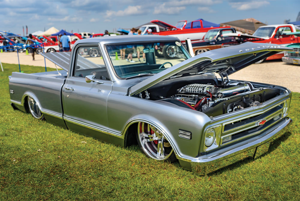 Slammed silver supercharged C10