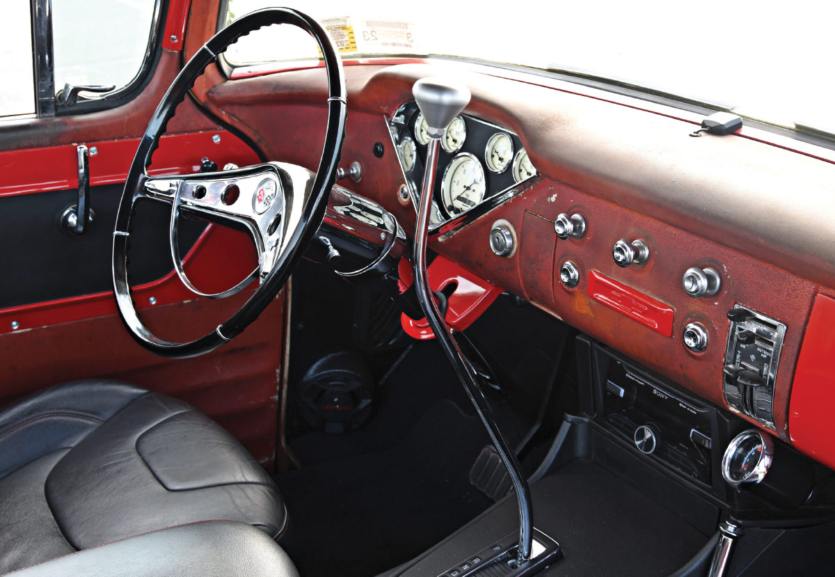 1955 Chevy's interior