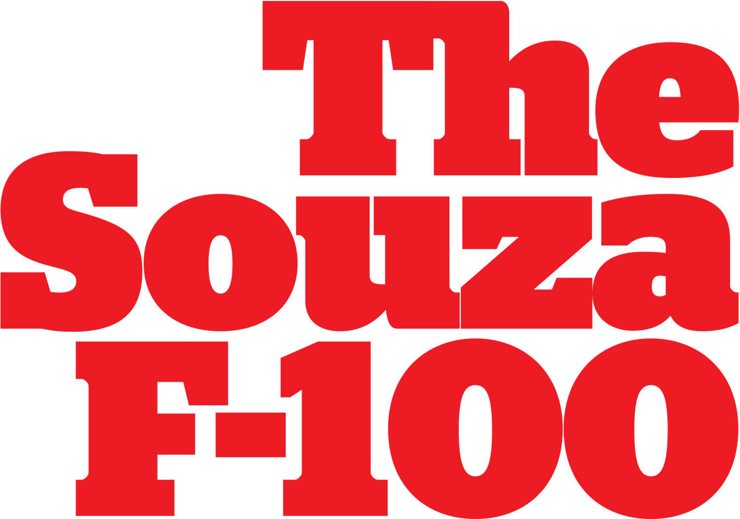 The Souza F-100 typography