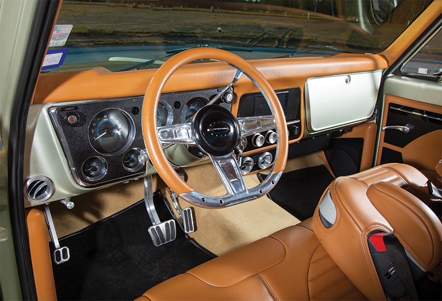 ’68 C10 steering wheel and dashboard