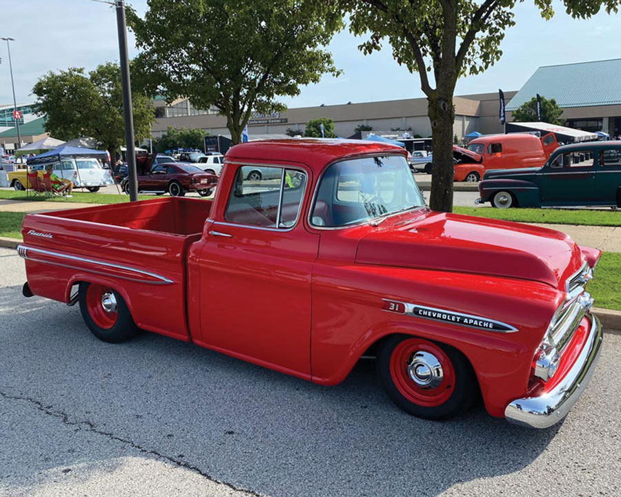 Red Classic Chevy Apache