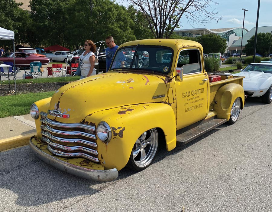 Classic Yellow pickup truck