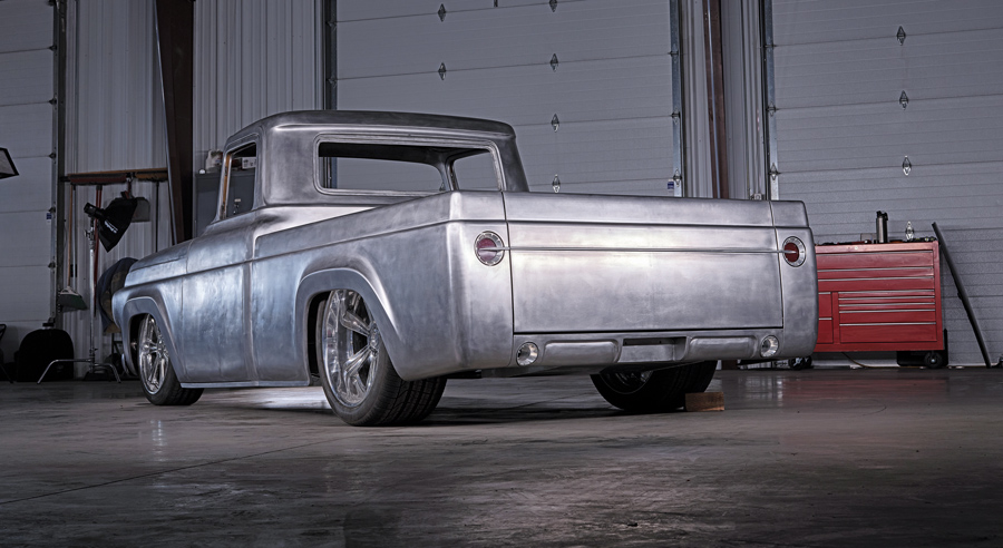 rear of a '58 Ford F-100