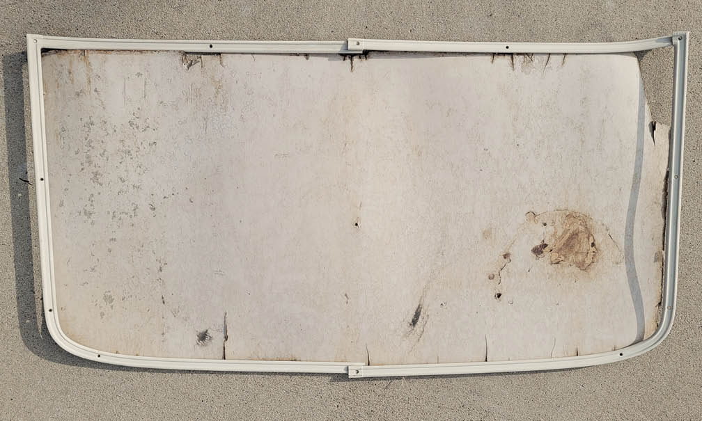 Old deteriorating headliner from F-100