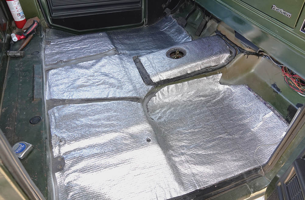 LMC Heat Shield laid into interior