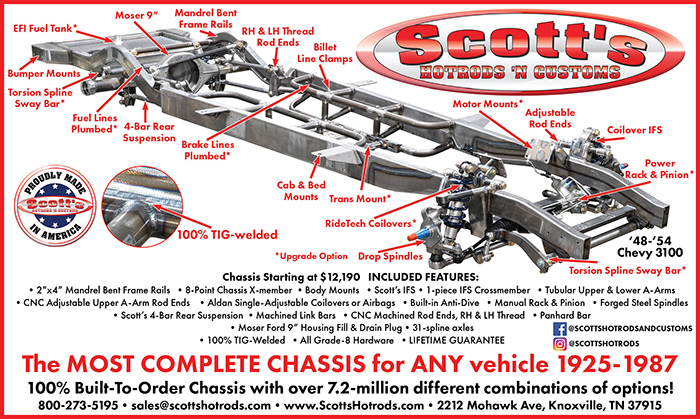 Scott's Hotrods Advertisement