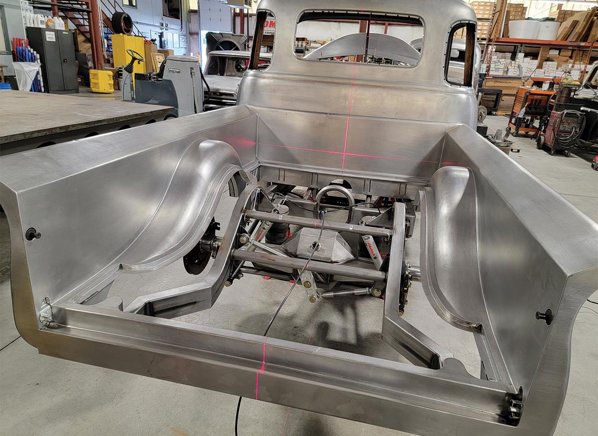Laser measuring truck bed dimensions