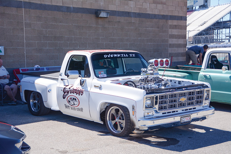 low white truck