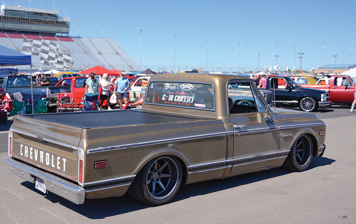 old brown chevy truck