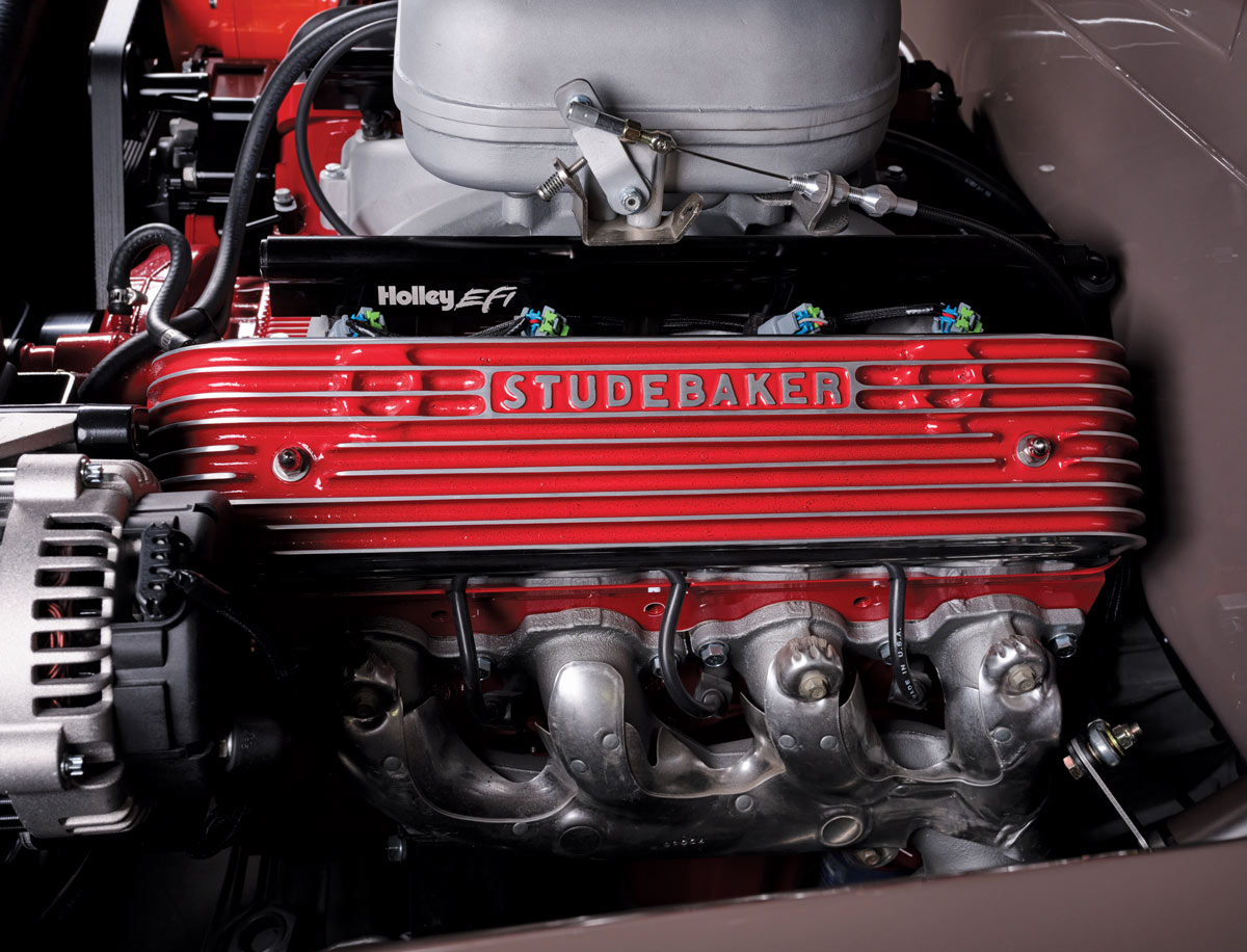 side view of '50 Studebaker engine