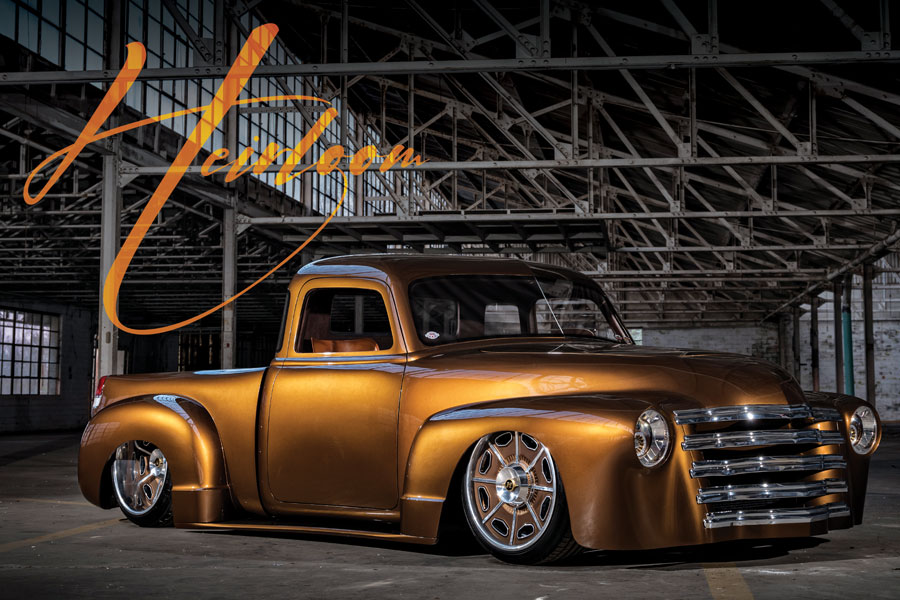 Lowered Brown 1949 Chevy Truck