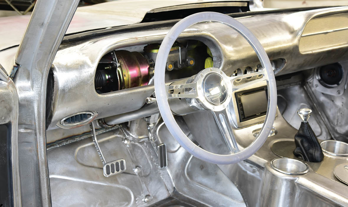 '67 C10 steering wheel and dashboard