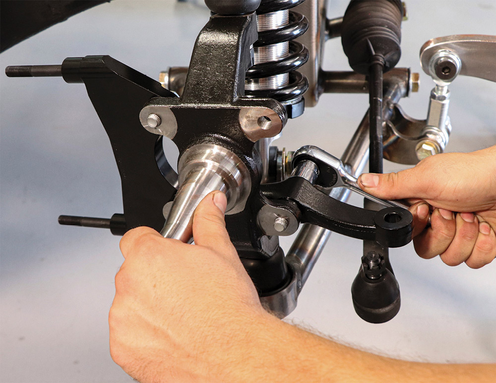 Torquing bolts on caliper mount and steering arm