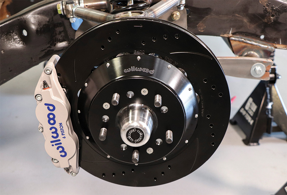 Assembled Wilwood disc brake on wheel hub