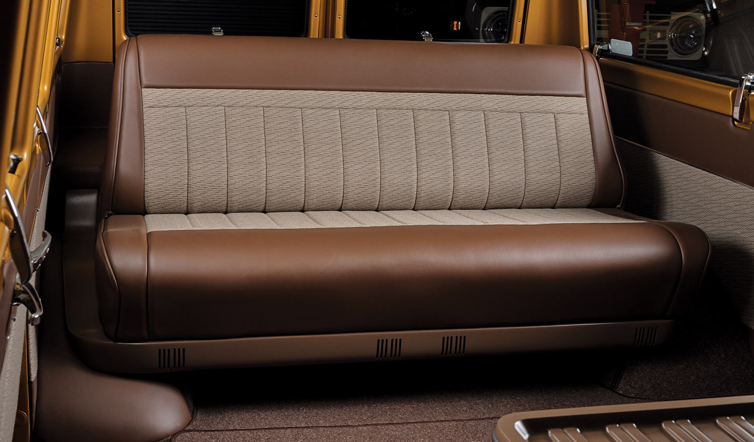 the '69 Dodge A108's rear seat bench