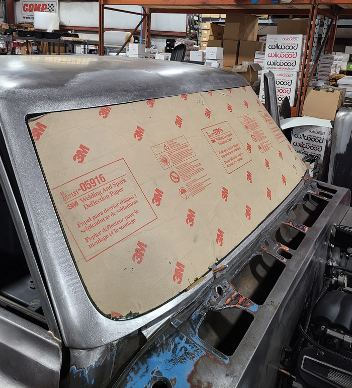 windshield fully installed