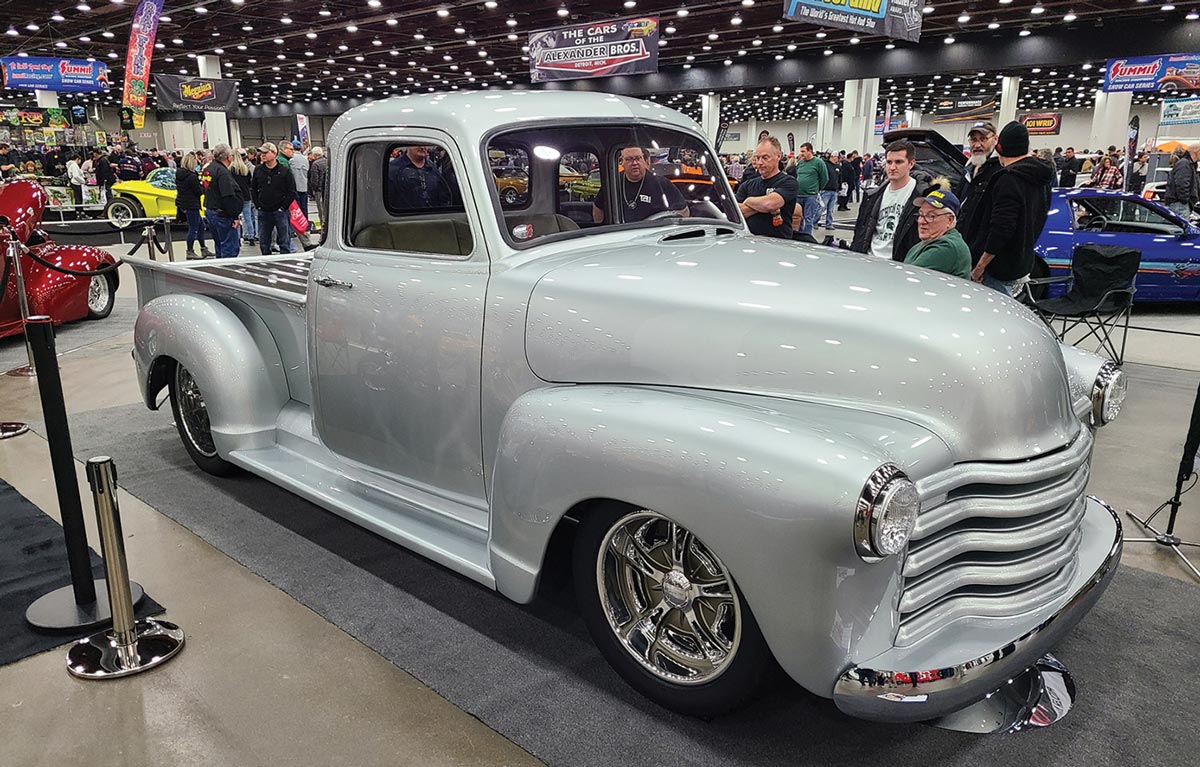 Metallic silver "Silver Ghost" '53 Chevy 3100