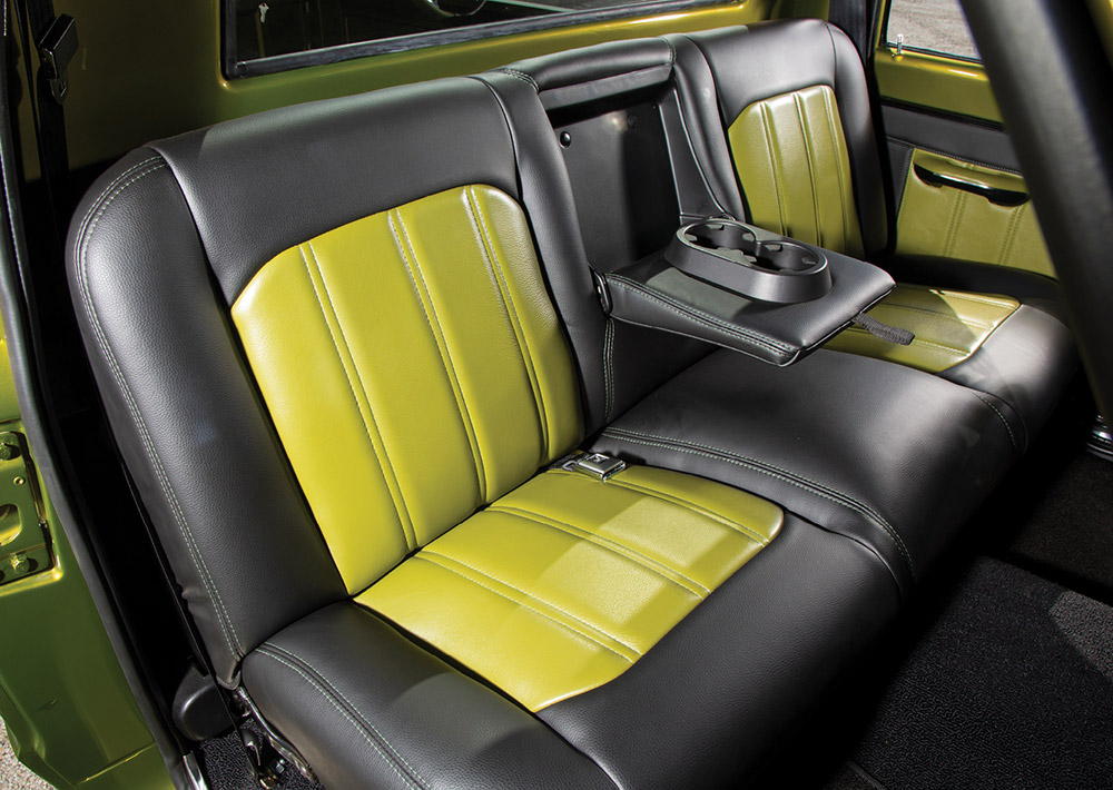Custom upholstered seats in C10