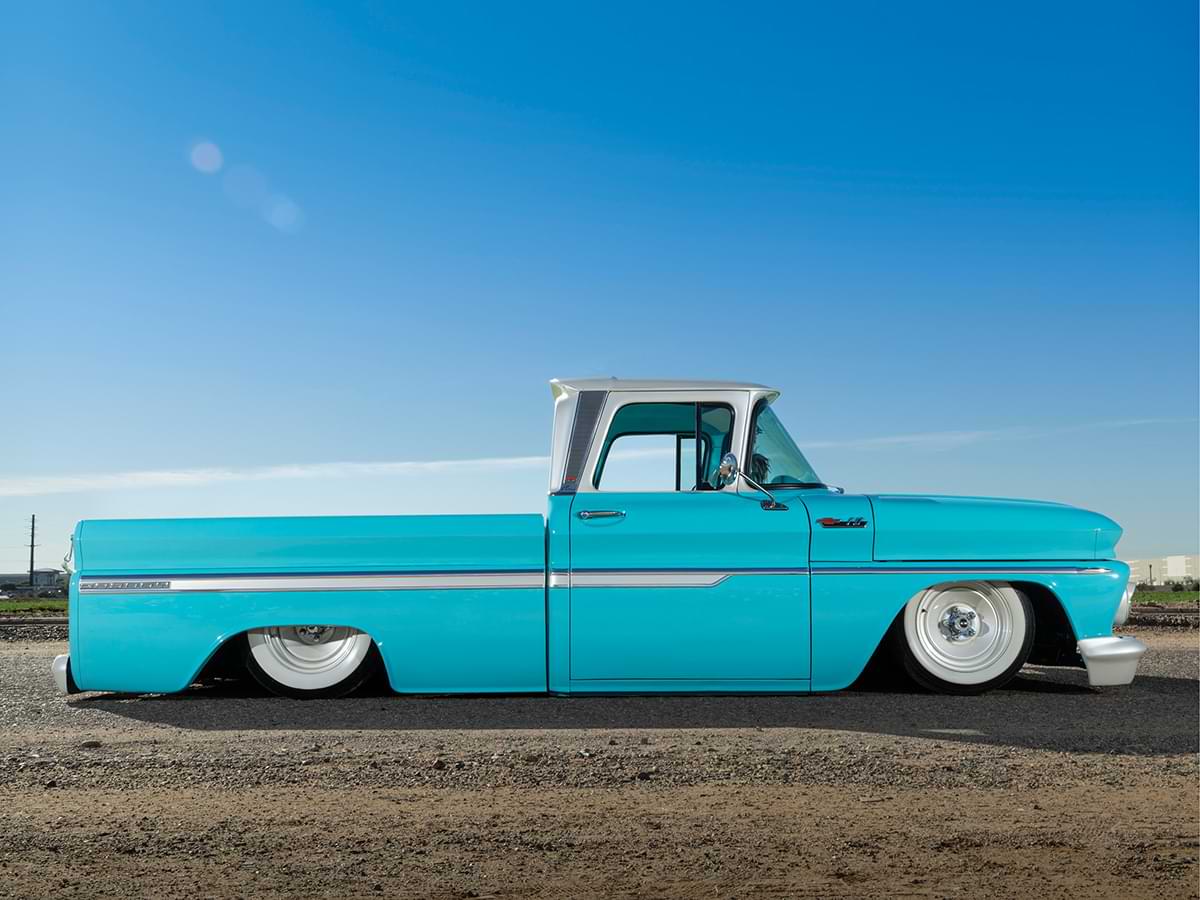 passenger side view of '62 Chevy truck