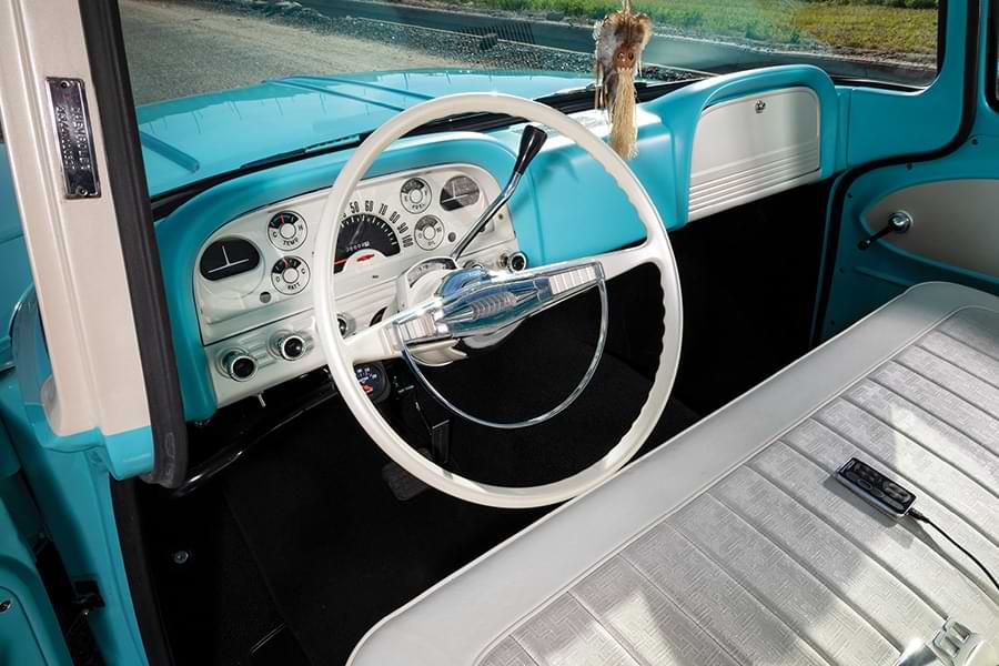 wheel view of '62 Chevy truck