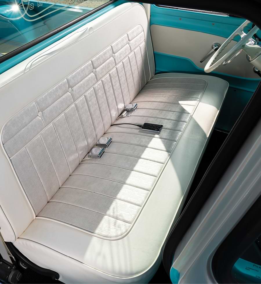 seat view of '62 Chevy truck