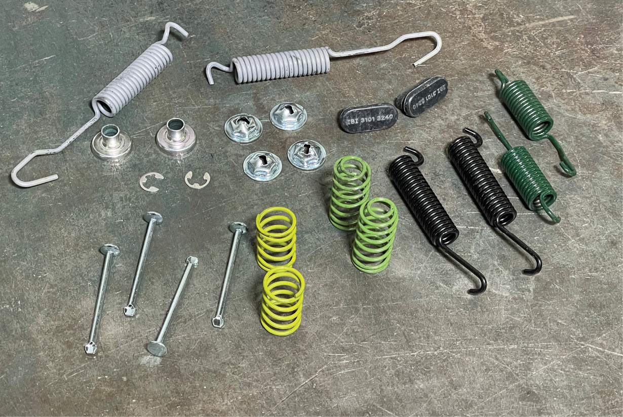 Duralast offers a kit of all new springs and retainers and after 50 years we figured it was time for new ones.