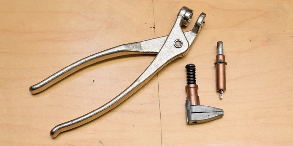 In situations where panels overlap, Cleco pins and clamps are indispensable. Summit Racing offers the pliers with 10 1/8- and 15 3/16-inch pins under PN SUM-G1850. Clamps are available separately