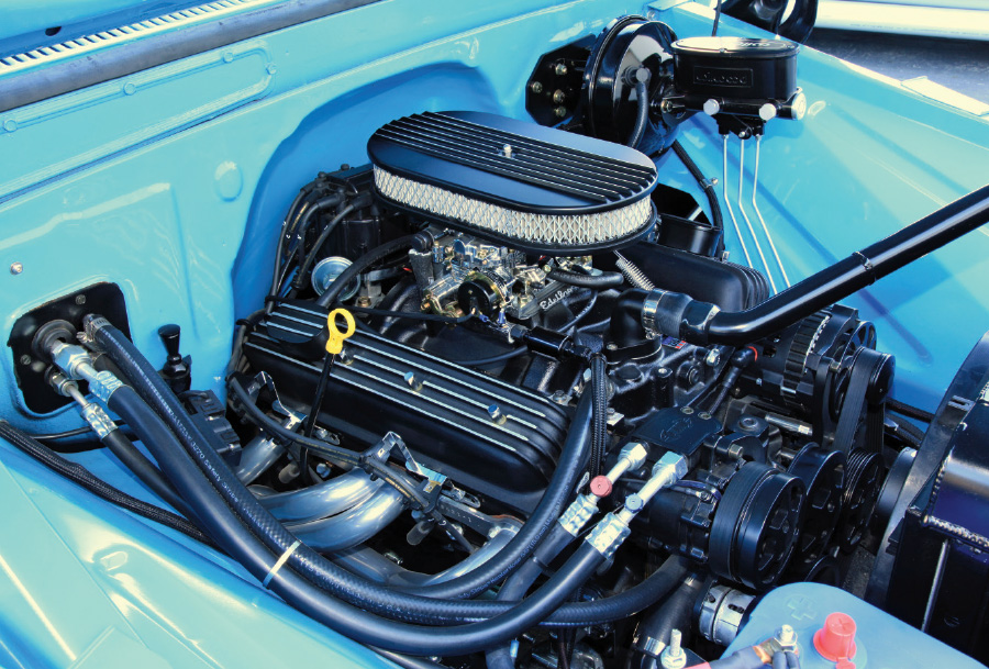 stunning ’63 C10 engine