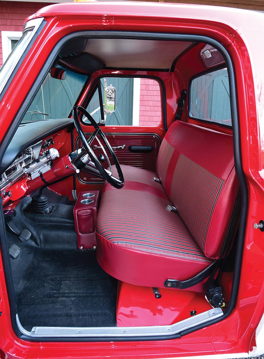 Red interior of '67 F-250