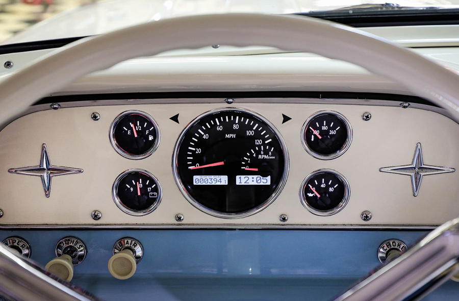 speedometer in a '58 Ford F-100