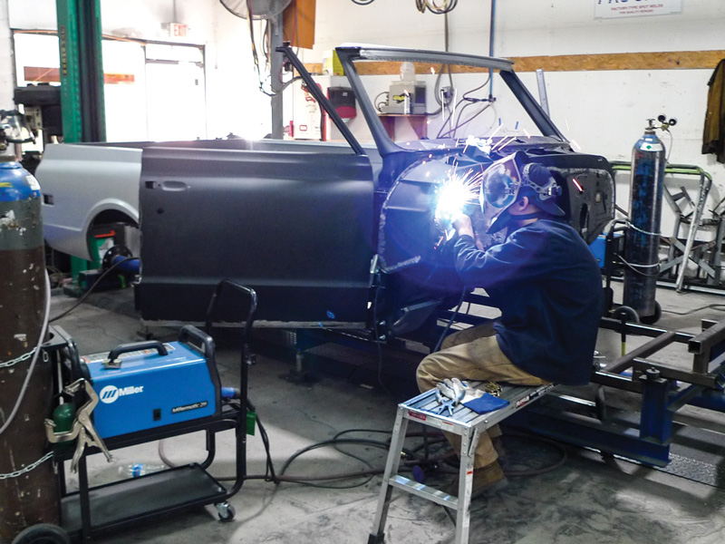 Here on a considerably larger fixture a ’69-72 Blazer body is born. Premier Blazer bodies have quickly caught on with off-road enthusiasts as well as restorers of classic Chevy Blazers.