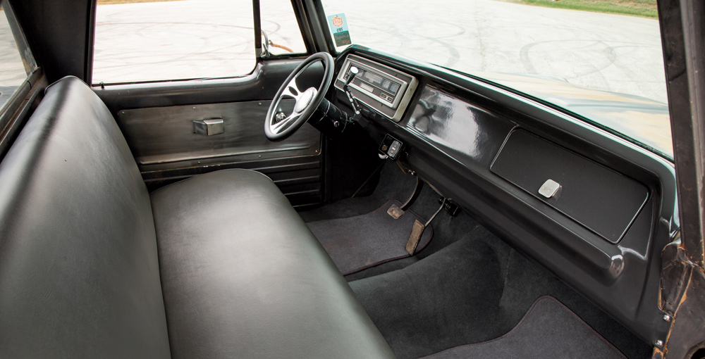 restored interior of truck