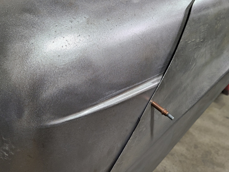 The gaps between the old fender design and the new sections were going to be the areas that were going to need the most attention on this job.