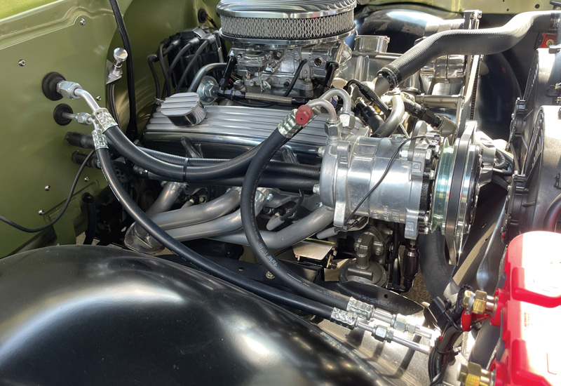 close up of engine hoses